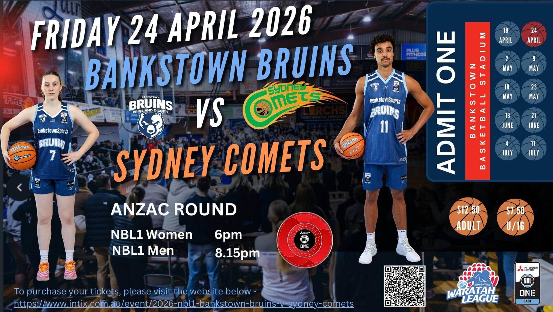 2026 NBL1 Bankstown Bruins v Sydney Comets