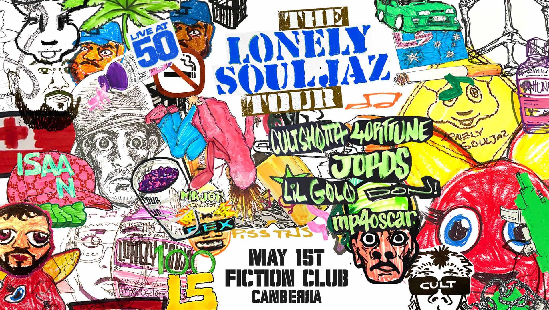 LIVE AT 50 - Lonely Souljaz (Cult Shotta, Lil Golo, 4orttune, Jords, mp4oscar)