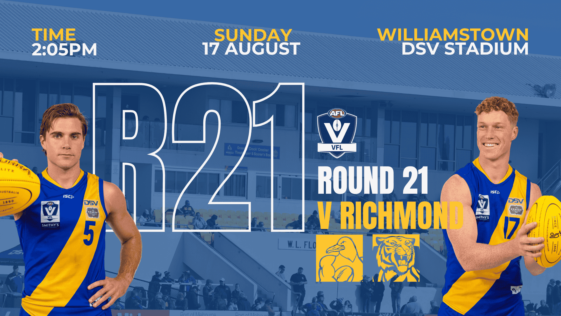 2025 VFL - Round 21 - Williamstown v Richmond Gate Entry 2025 VFL - Round 21 - Williamstown v Richmond Gate Entry