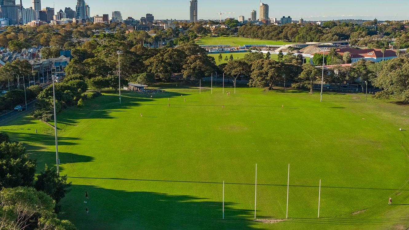 Image of Tramway Oval (Lakeside Oval) in Moore Park, New South Wales